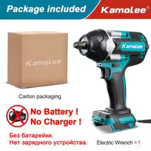 Kamolee 1800 N.M Torque DTW700 1/2" Brushless Electric Impact Wrench with Lithium-Ion Battery